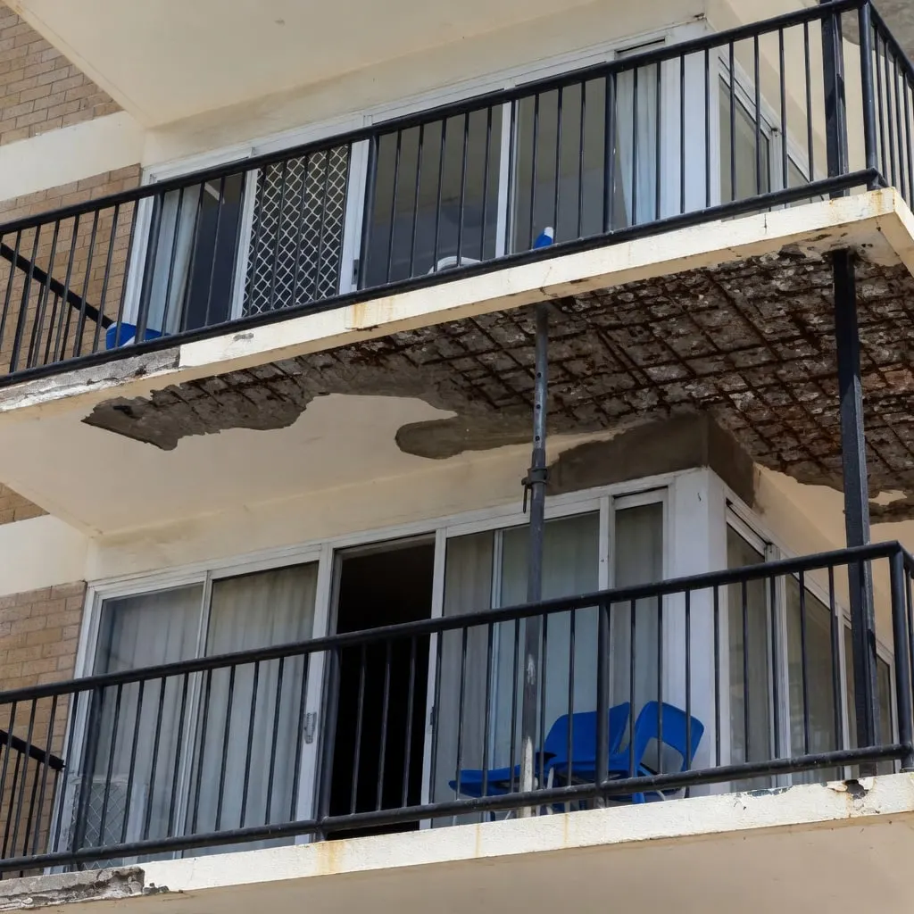 Foreshore Concrete Cancer Repair — before