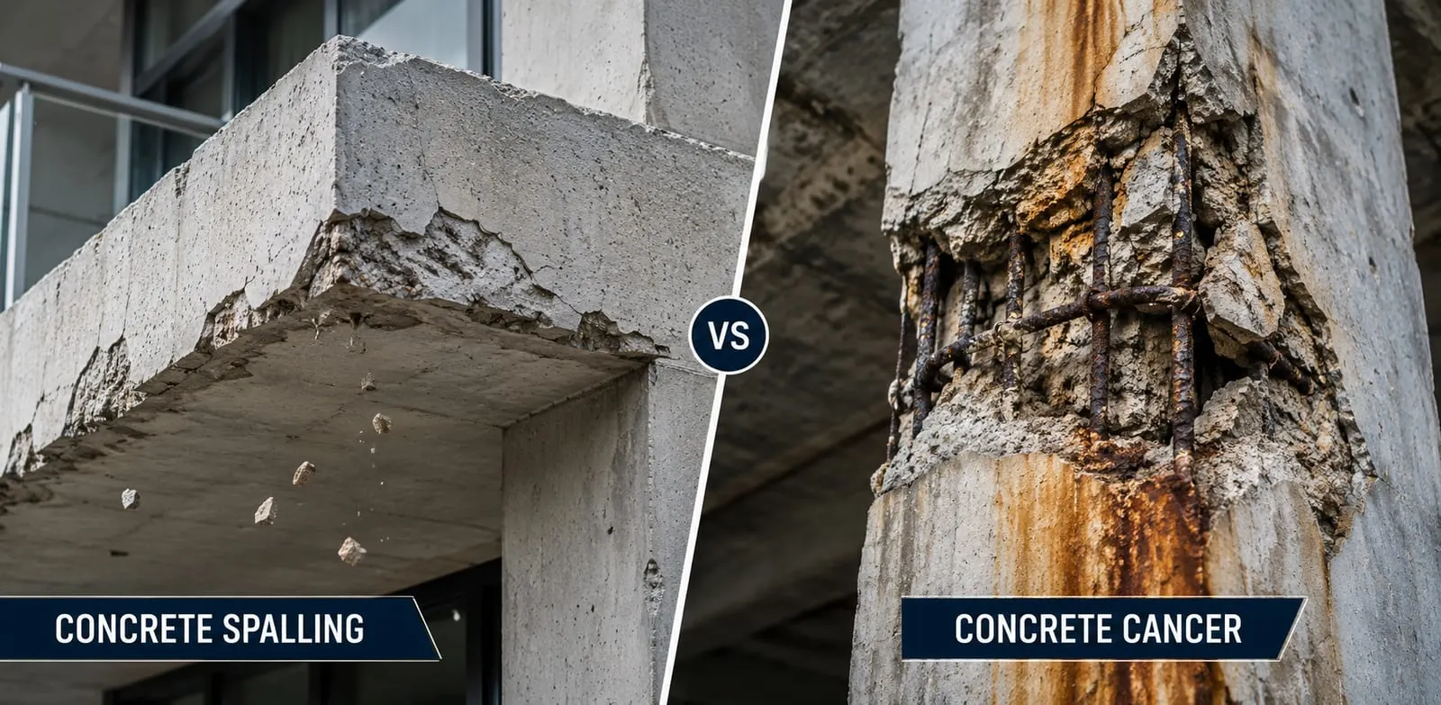 Concrete Spalling vs Concrete Cancer: What Is the Difference?