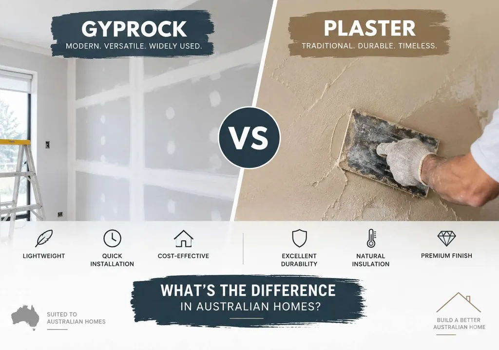 Gyprock vs Plaster: What’s the Difference in Australian Homes?