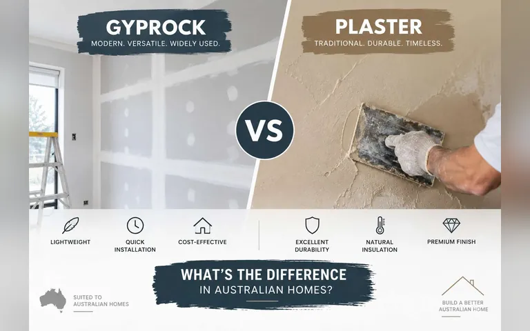 Gyprock vs Plaster: What’s the Difference in Australian Homes?