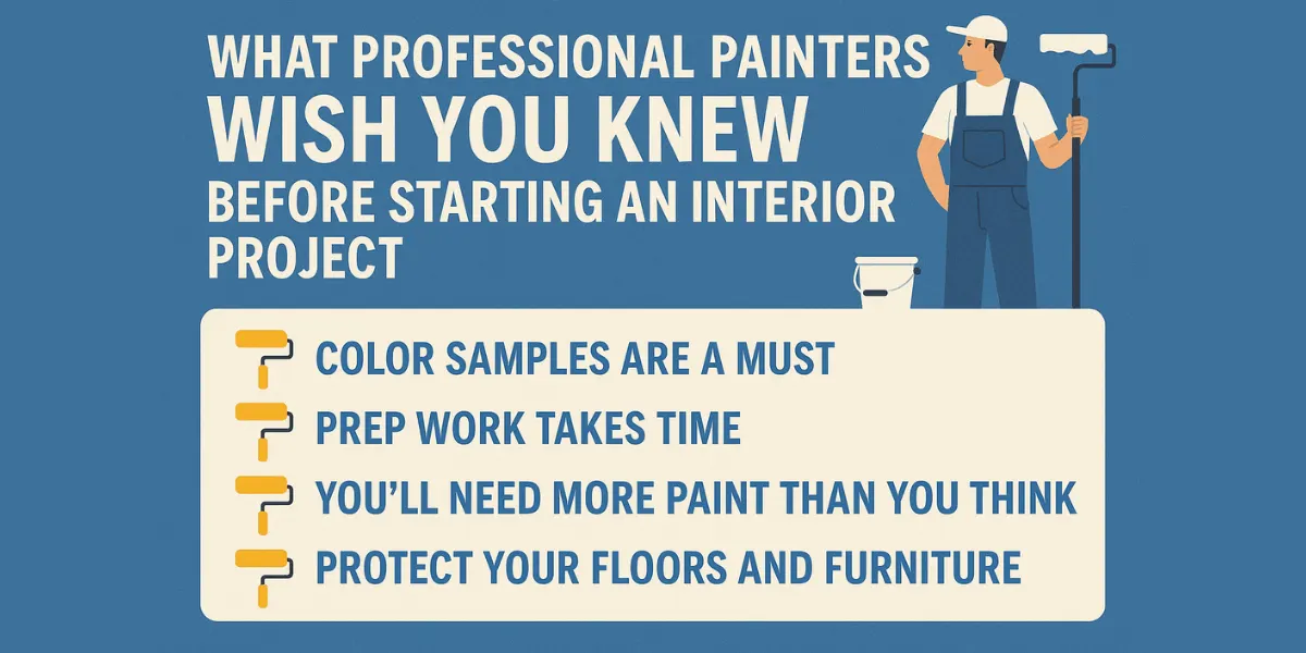 What Professional Painters Wish You Knew Before Starting an Interior Project