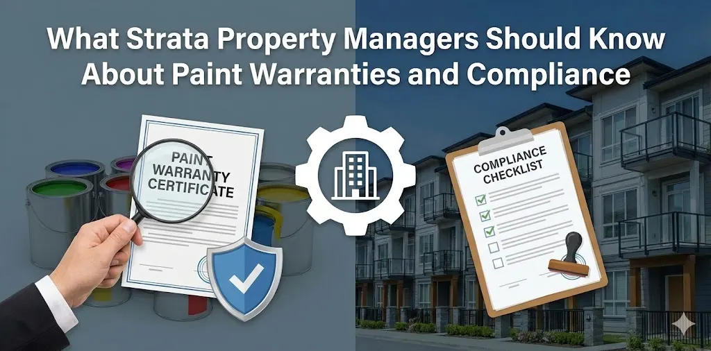 What Strata Property Managers Should Know About Paint Warranties and Compliance