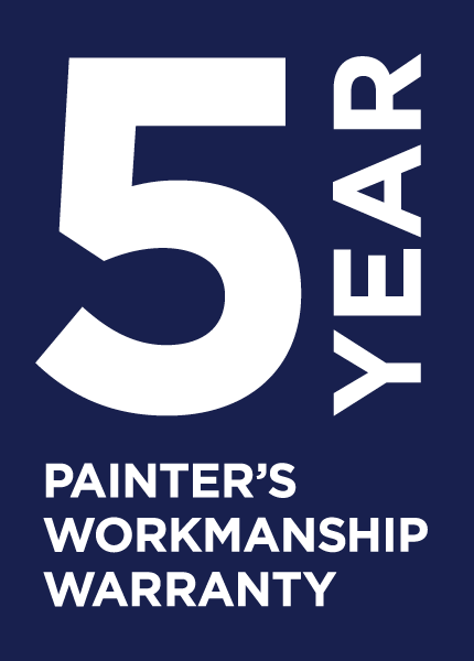 5 Year Painter’s Workmanship Warranty